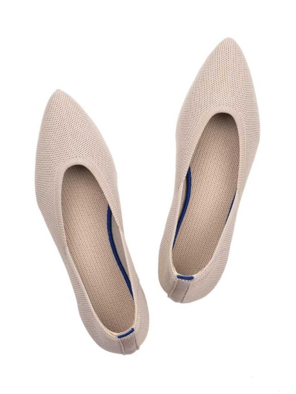 Womens Pointed Toe Flats Knit Dress Shoes Comfort Women Shoes Softable